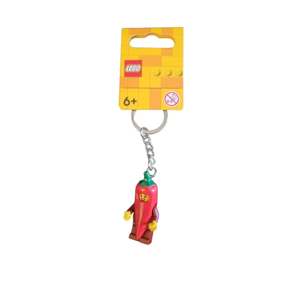 LEGO Chili Pepper Girl Keychain Unisex OS Red New 854234 Minifigure‎ Accessory
